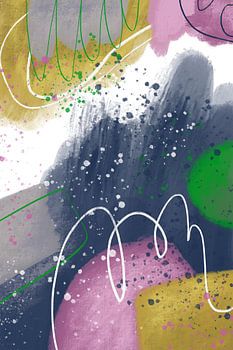 Enjoy II [modern abstract painting, mixed-media]