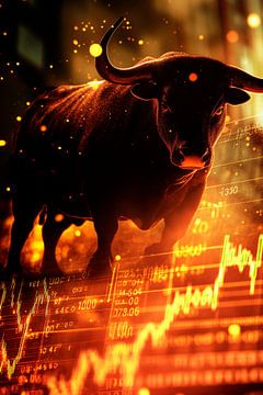 Grafische analyse van bullmarkten - Dynamisch van Poster Art Shop