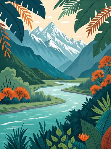 Rustige riviervallei