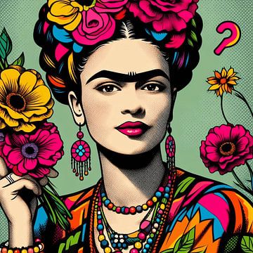 Kleurrijke Kahlo: Popart Portretten Parade van Nicole Habets