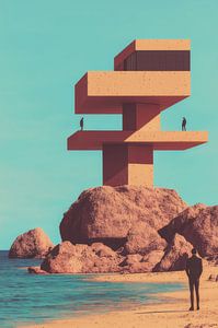 Futuristische Isolatie – Architectonisch Monument aan Zee