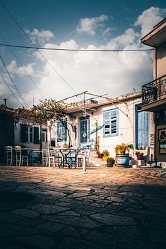 Marktplatz mit restaurant in Grichenland auf Zakynthos