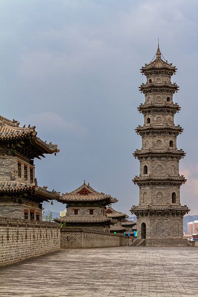 Die Stadtmauer von Datong in China von Roland Brack