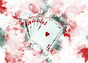 Pokerkarte #Poker #Spiel von JBJart Justyna Jaszke