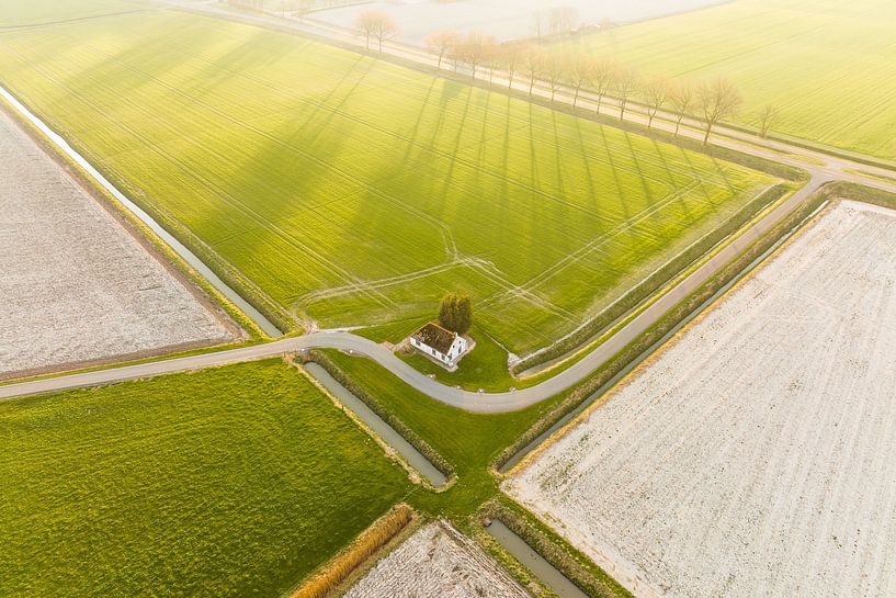 Zonsopkomst bij het Brintahuisje van Droninger