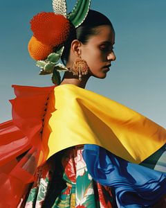 Colorée et surprenante "Mode colorée" sur Carla Van Iersel