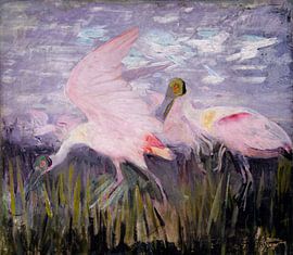 Roseate Spoonbills, Abbott Handerson Thayer
