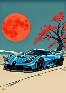 Koenigsegg Jesko Ukiyo-e by MIROKKU