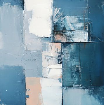 Abstract Blauw | Whisper of Nordic Seas van ARTEO Schilderijen
