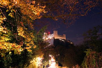 Forteresse illuminée de Hohensalzburg sur Christa Kramer