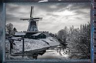 Wind Mill in the winter by VOSbeeld fotografie thumbnail
