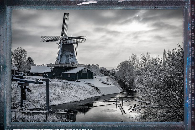 Wind Mill in the winter by VOSbeeld fotografie