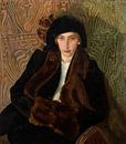 Stanisław Ignacy Witkiewicz - Portrait of Eugenia Dunin-Borkowska (1912) by Peter Balan thumbnail