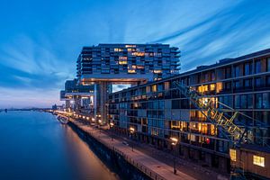 cologne, ville, nuit, Allemagne, soirée, photo de soirée, bâtiment, ville