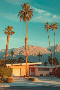 Palm Springs bei Sonnenuntergang