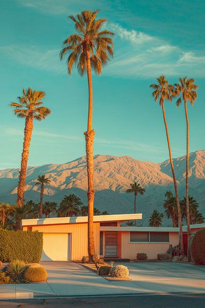 Palm Springs au coucher du soleil par Philippe HUGONNARD