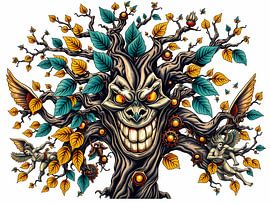 Spooky fairy-tale tree by Linda de Klein