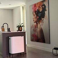 Photo de nos clients: Portrait moderne et abstrait coloré par Carla Van Iersel, sur ArtFrame