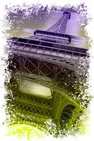 Der Eiffelturm in Paris als Digital Arts