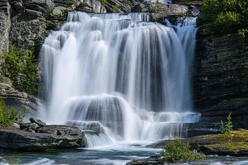 Waterfall in Norway by Joke Beers-Blom