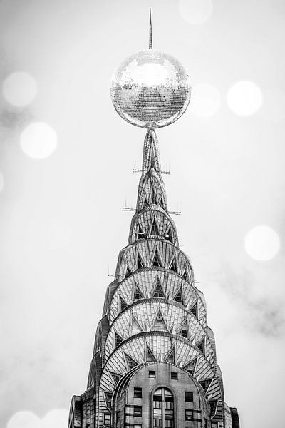 New York Disco BW by FRESH Fine Art