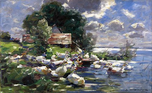 Eenden aan het meer, ALEXANDER KOESTER, 1926