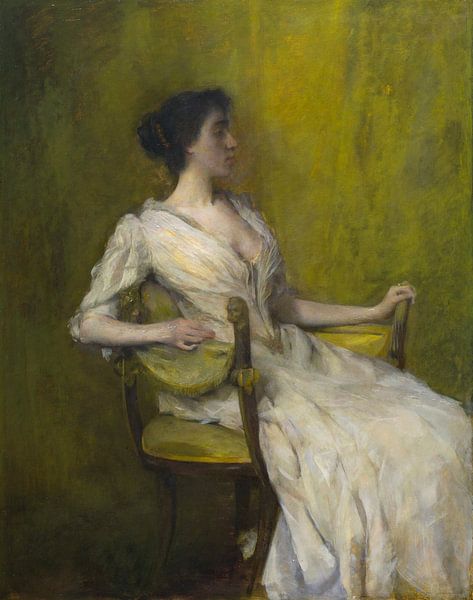 Lady in White, Thomas Wilmer Dewing by Masterful Masters