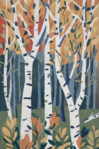 Aan de rand van het berkenbos