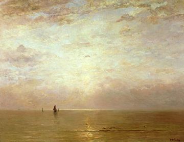 Zonsondergang, Hendrik Willem Mesdag (gezien bij vtwonen)