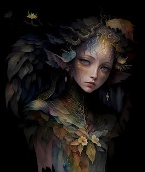 Herbstliche Waldelfe