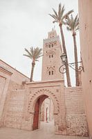 Vue de la mosquée Koutoubia de Marrakech à l'aube