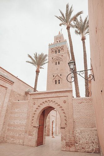 View of Koutoubia Mosque Marrakech at dawn