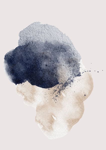 Modernes abstraktes Aquarell von Studio Allee