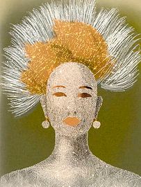 Abstrakte Kunst einer starken Frau 6