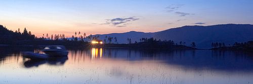 Panorama waterlandschap in Noorwegen