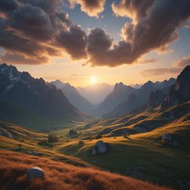 Ewige Gipfel unter einem endlosen Himmel von ButterflyPix