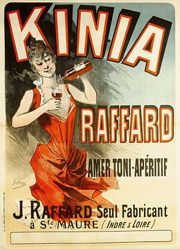 Jules Chéret - Kinia Raffard,Amer Toni-Aperitif (1888) van Peter Balan
