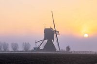 Low Holland, Mill in the fog