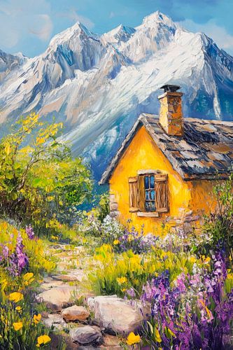 Berg idylle met cottage