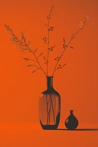 Still Life With Orange Background von Treechild