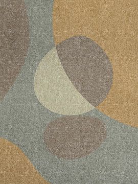 Abstract pebbles 7. Modern abstract Zen art in earthy tints. by Dina Dankers
