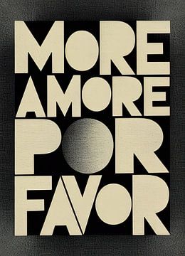 More Amore Por Favor: Vertical typography by Niklas Maximilian