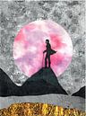 Rosa Mond von Nora Bland Miniaturansicht