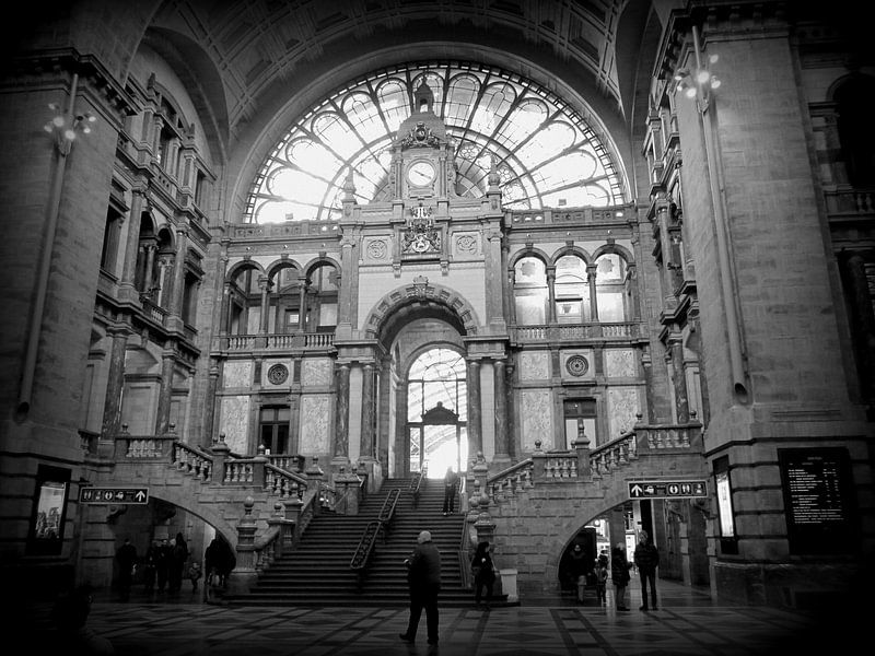 Station Antwerpen City van Nicky`s Prints
