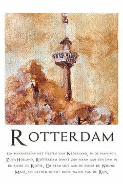 Euromast Rotterdam Havenstad van Krista Kitsz Art