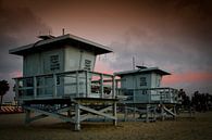 Impressive sunset over Venice Beach by Angelique Faber thumbnail