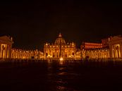 Vaticaanstad bij nacht van Omega Fotografie thumbnail