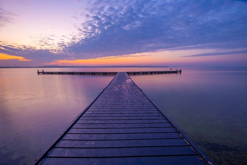 Lever du soleil au lac de Veere par Marcel Klootwijk