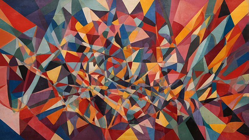 Colorful Geometric Symphony 2 by Georgia Chagas
