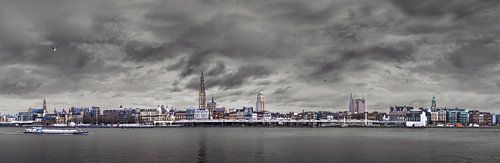 Antwerpener Scheldekais Skyline , Panorama von Maarten Visser